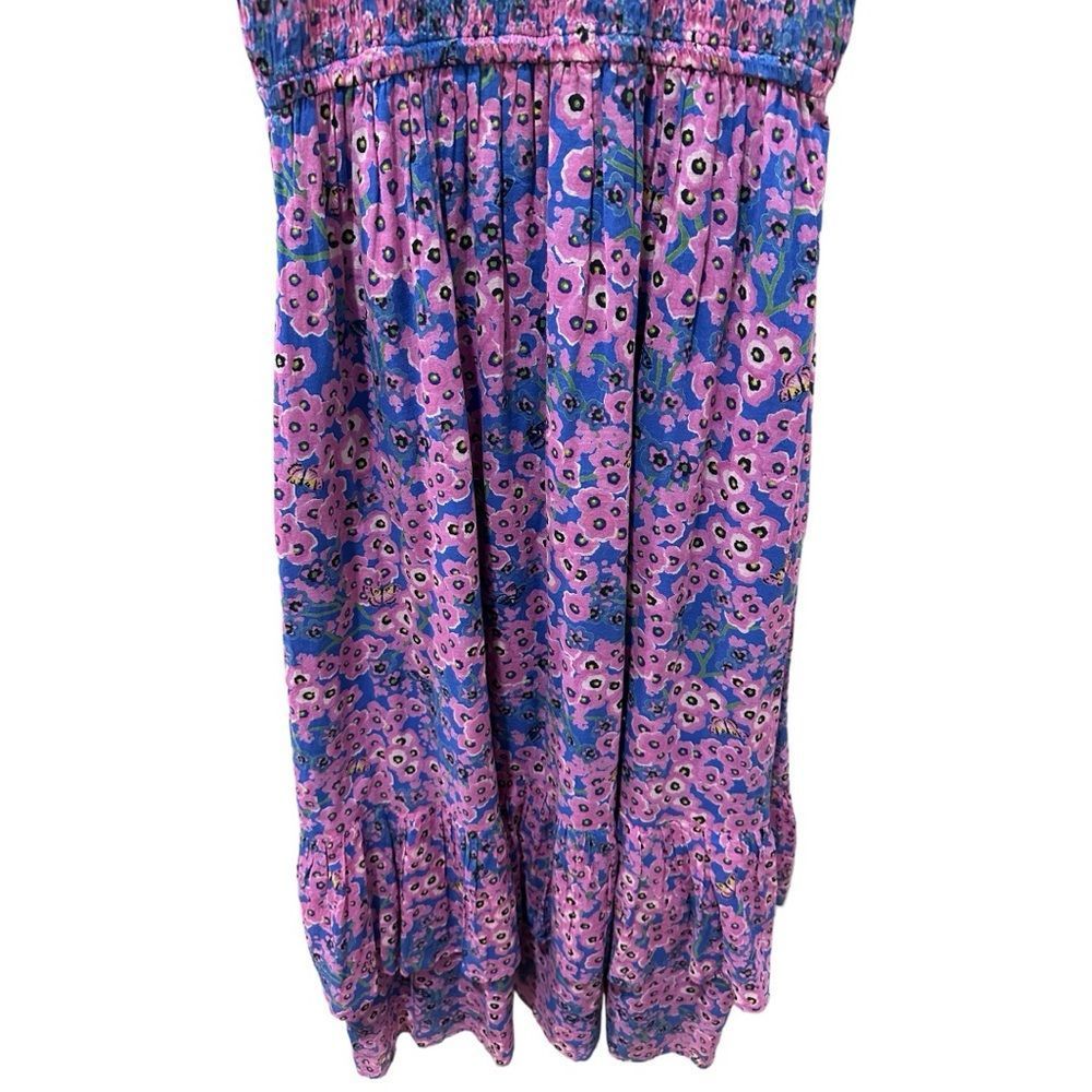 Banjanan Pink & Blue Floral Midi Dress - Picture 14 of 16